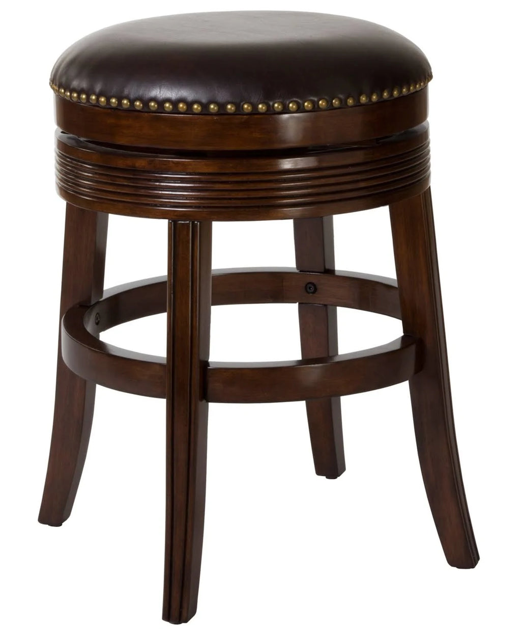 Cherry Backless Swivel Counter Stool R2403