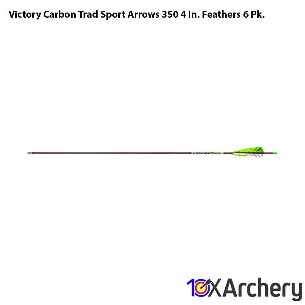 Carbon Sport Arrows 350 4 in. Feathers 6 Pk. T356