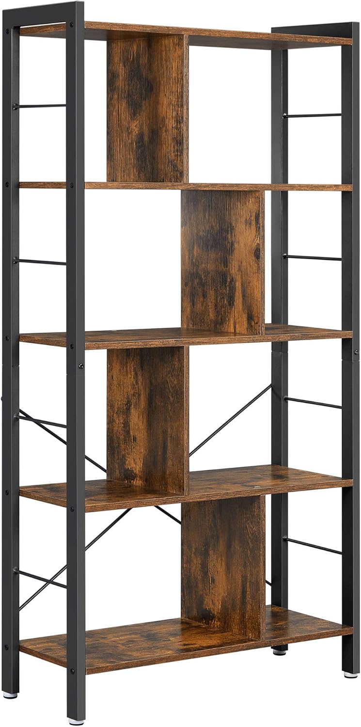 4-Tier Industrial Bookshelf G6385