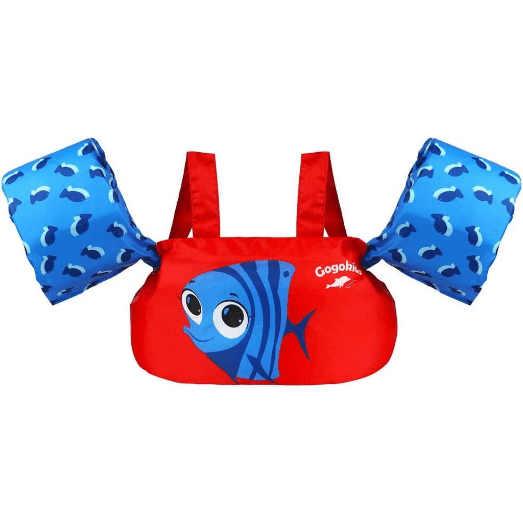 Toddler Swim Vest with Water Wings and Shoulder Strap Q94401