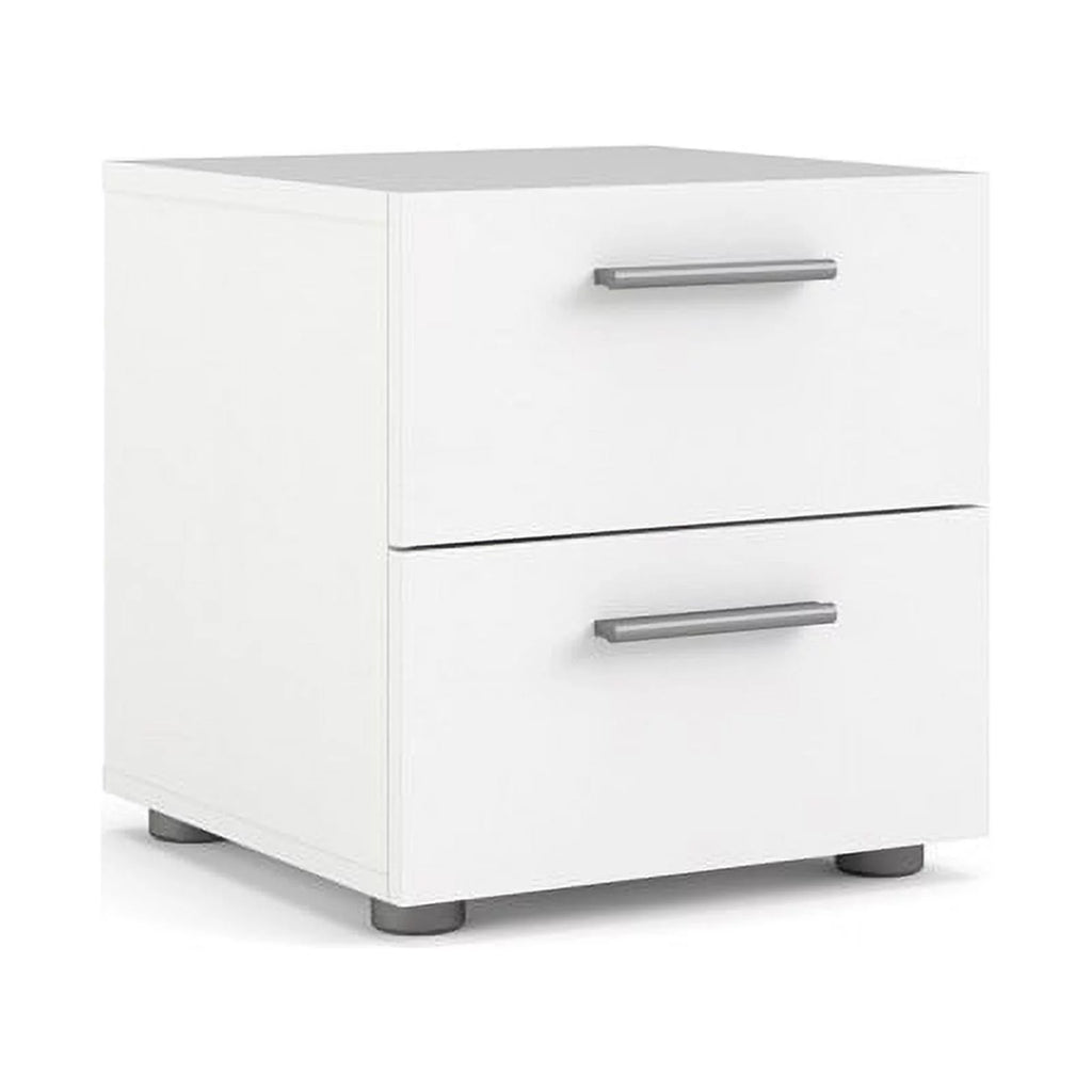 3 Piece Bedroom Set with Dresser and 2 Nightstands in White M8219