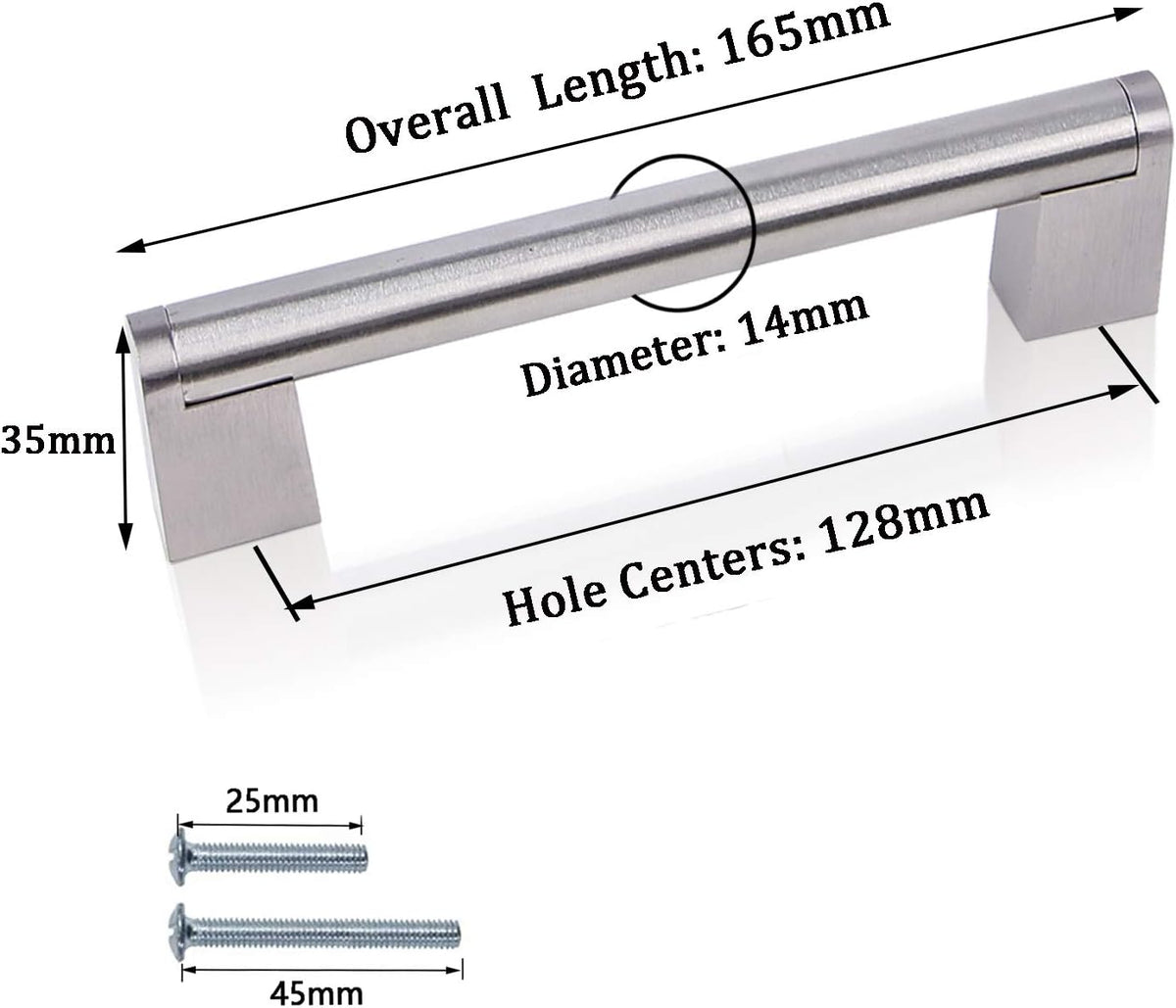 30 Pack Stainless Steel Kitchen Cabinet Handles and Pulls S853