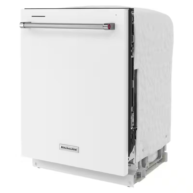 White Built-In Dishwasher with Stainless Steel Tub T64261