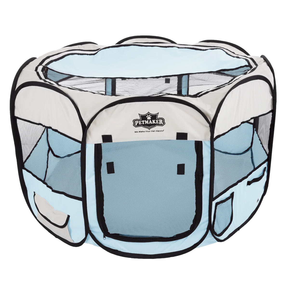 38-Inch Portable Pop-Up Dog Playpen with Carry Bag J678707