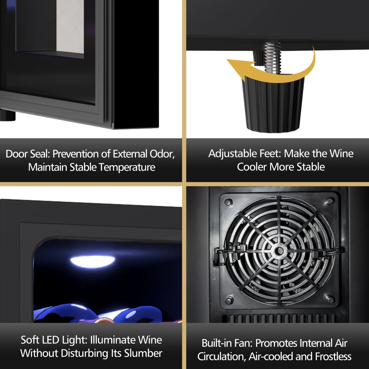 6 Bottle Wine Cooler with Digital Temperature Control N2315
