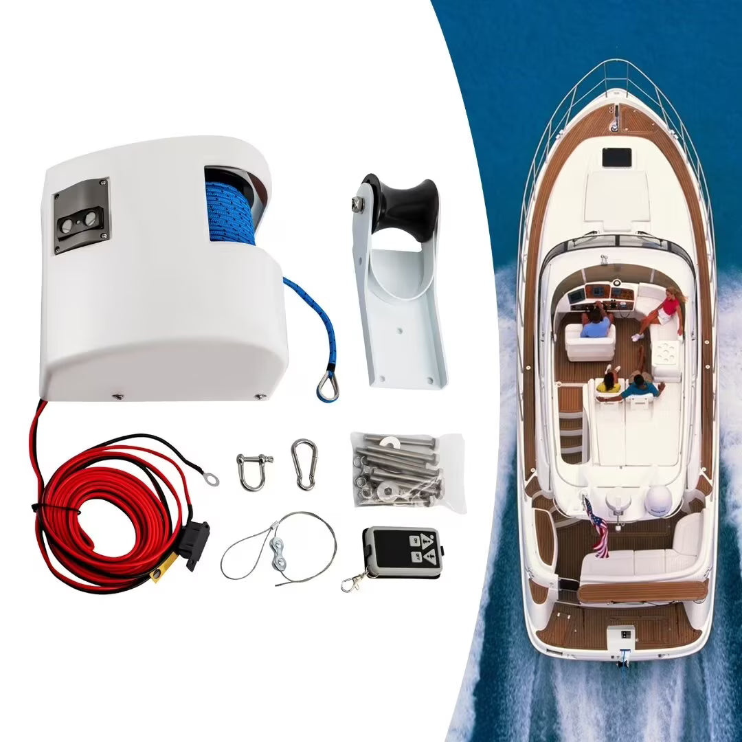 12V Saltwater Marine Windlass Winch with Wireless Remote Control Q37725