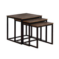 Acacia Wood Square Nesting End Tables E41634