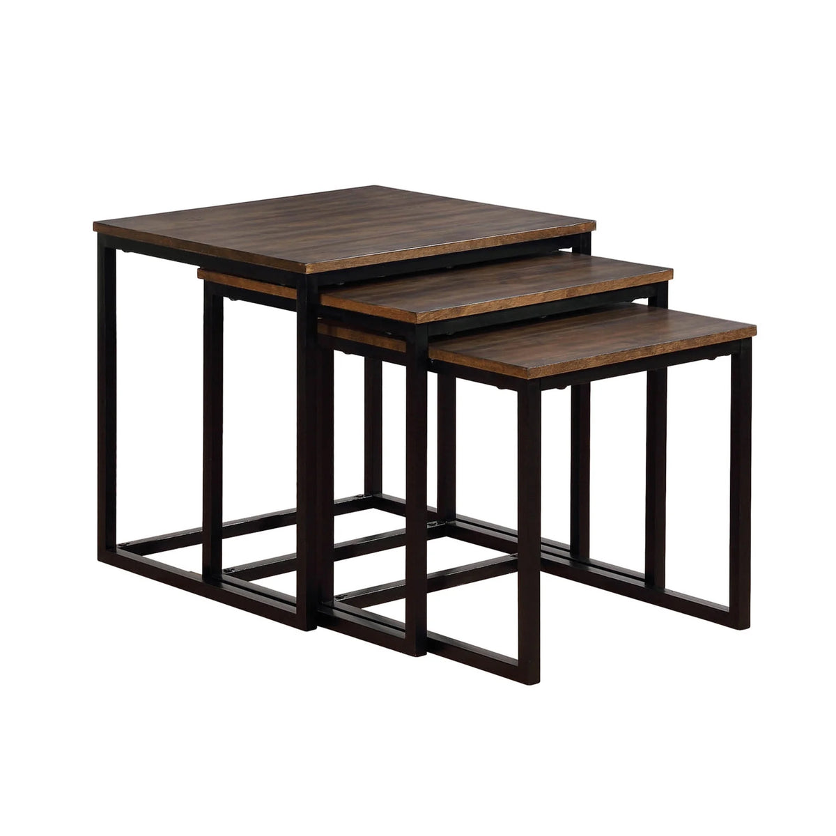 Acacia Wood Square Nesting End Tables E41634