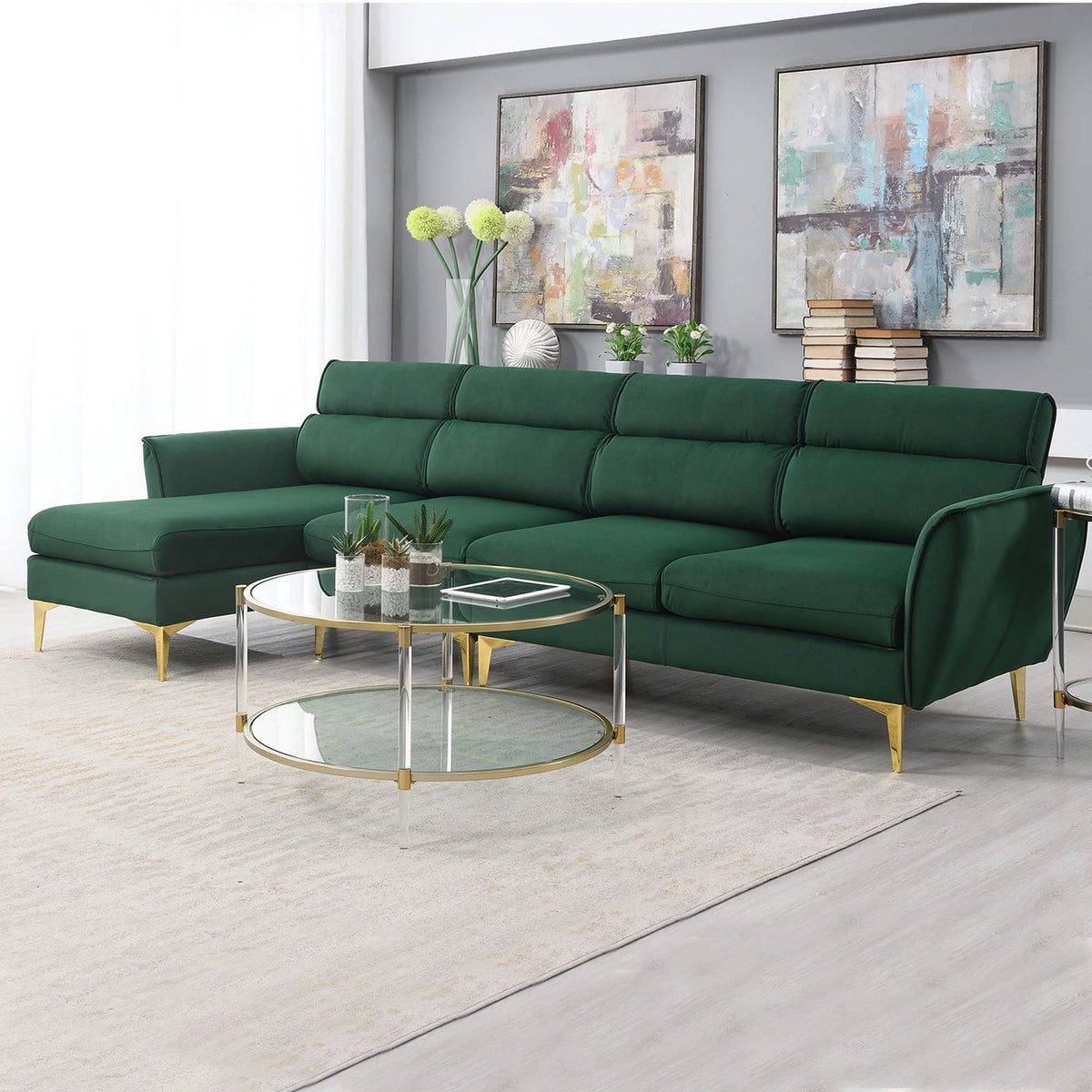 111" L Shape Recliner Sectional Sofa X61872