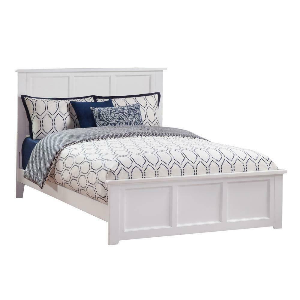 White Full Bed with Matching Foot Board P134095