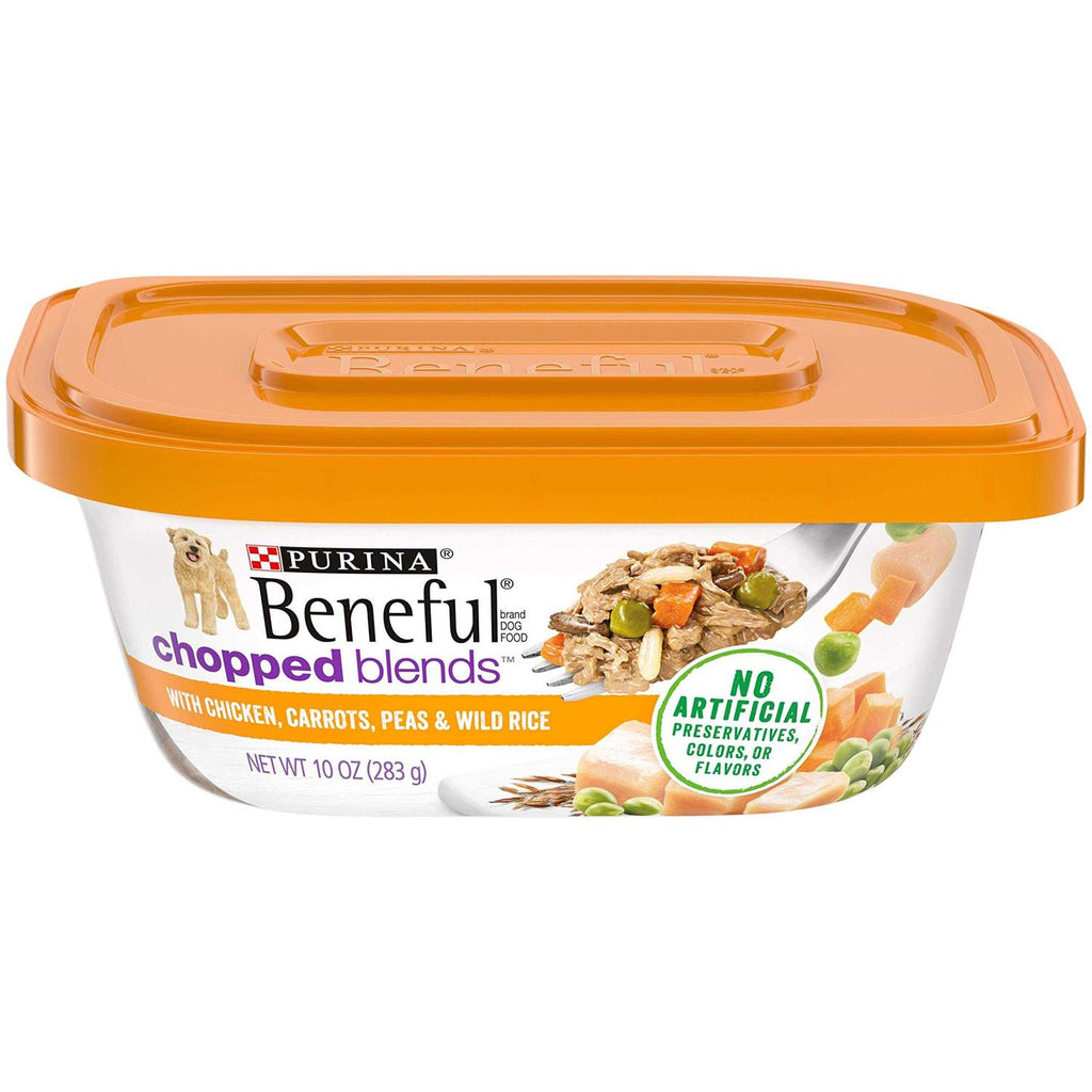 Chopped Blends Wet Dog Food with Chicken Carrots Peas & Wild Rice U9215