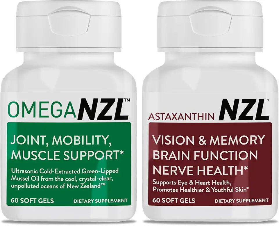 Green-Lipped Mussel Oil Joint Support 60 Softgels Astaxanthin 60 Capsules W397