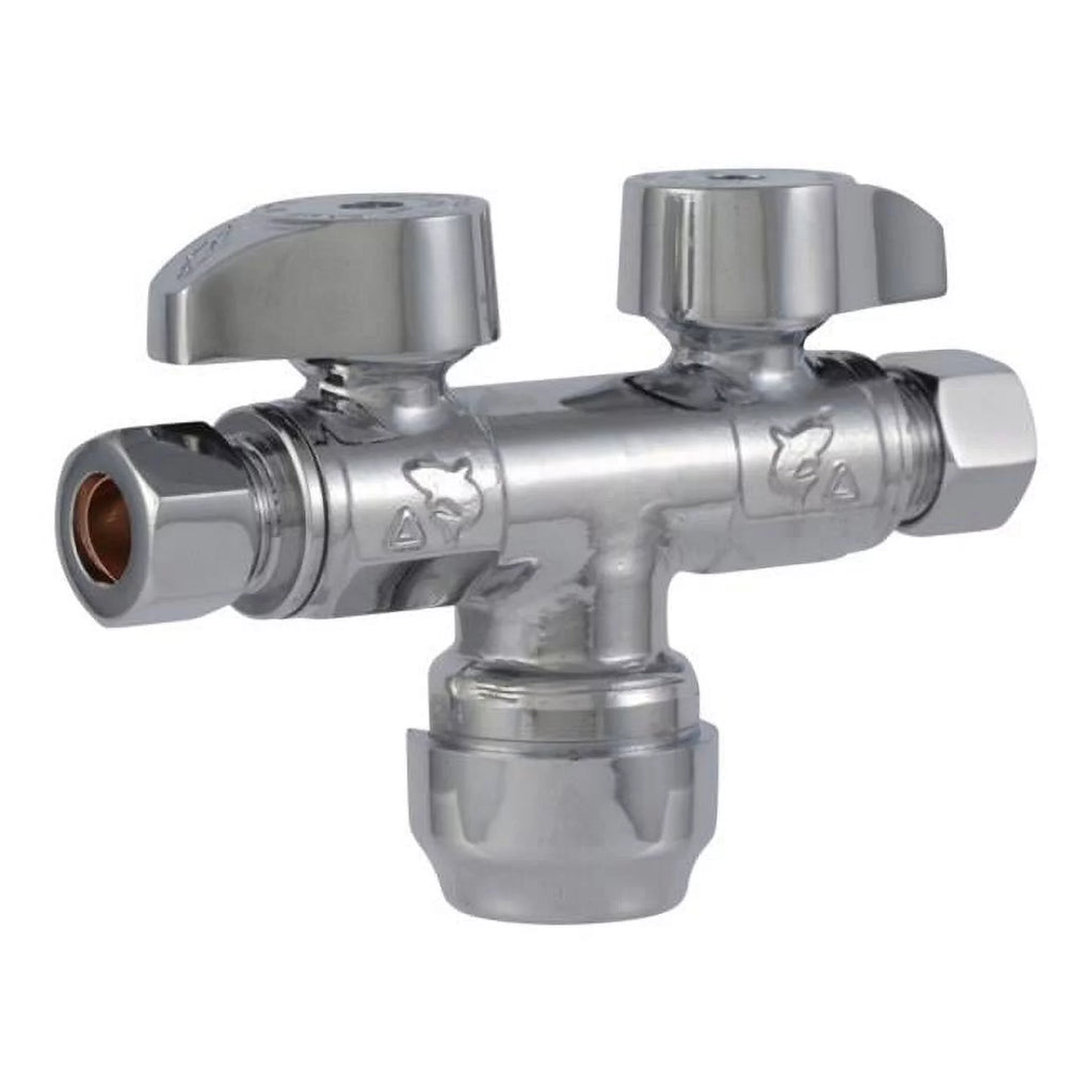 0.5 in. x 0.375 x 0.375 Dual Stop Valve T6270