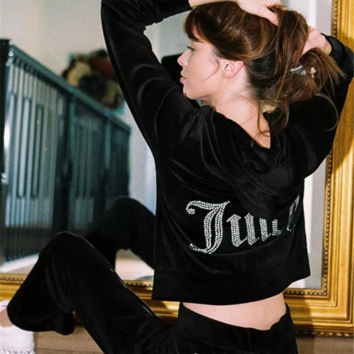Velour Tracksuit 2-Piece Set N6209