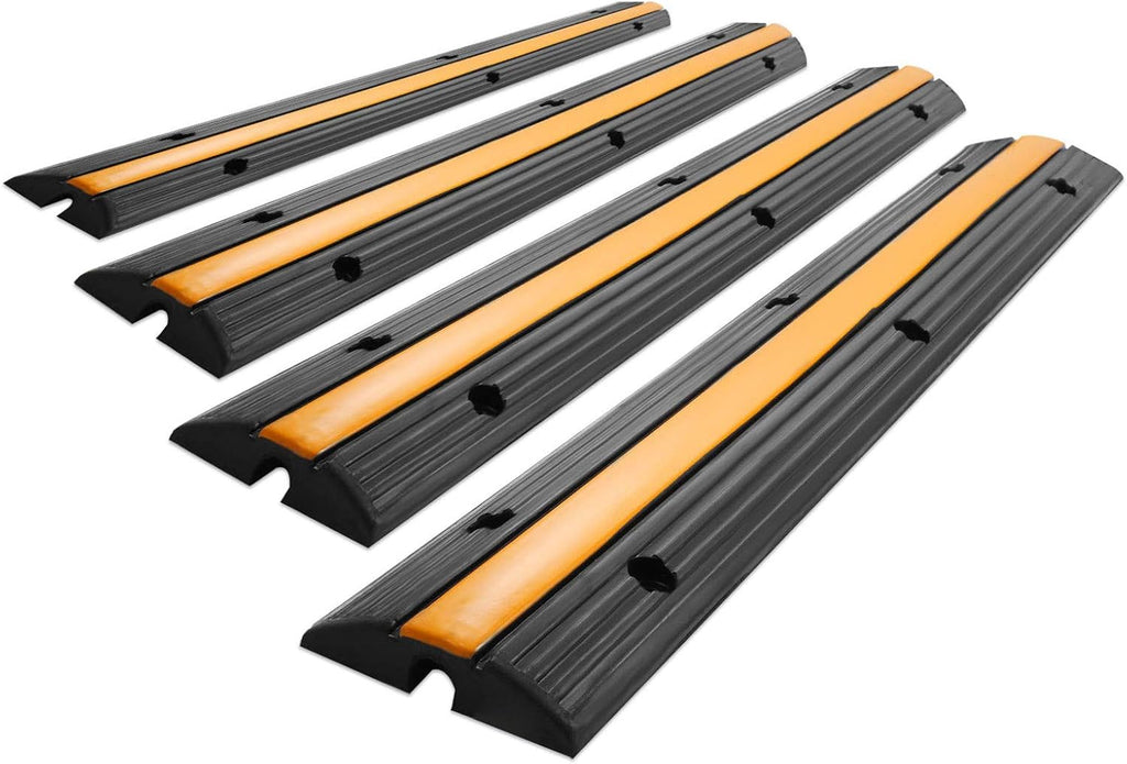 2 Channel Rubber Cable Protector Ramp 3 Pack O2762