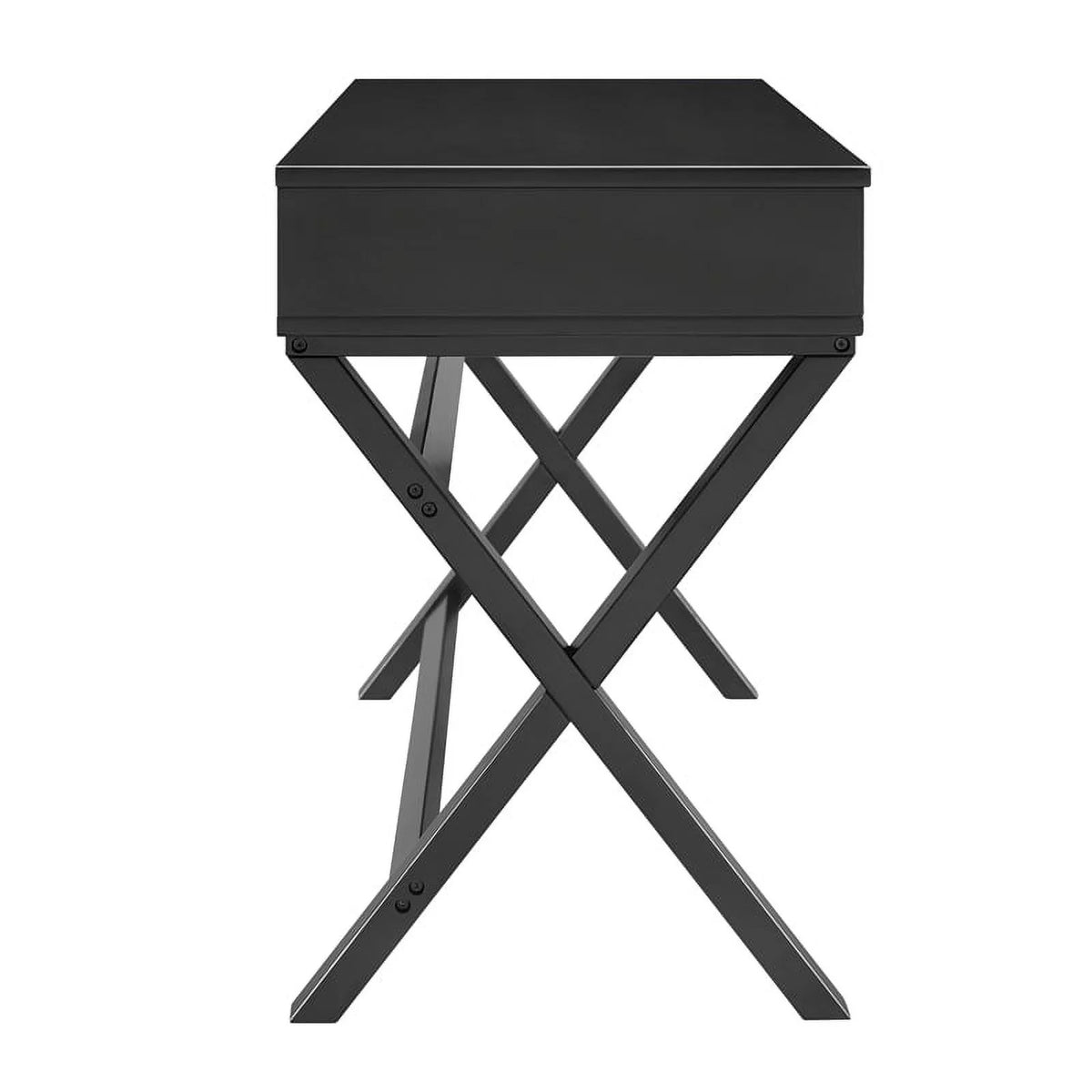 Black 2-Drawer Wood Desk A99880