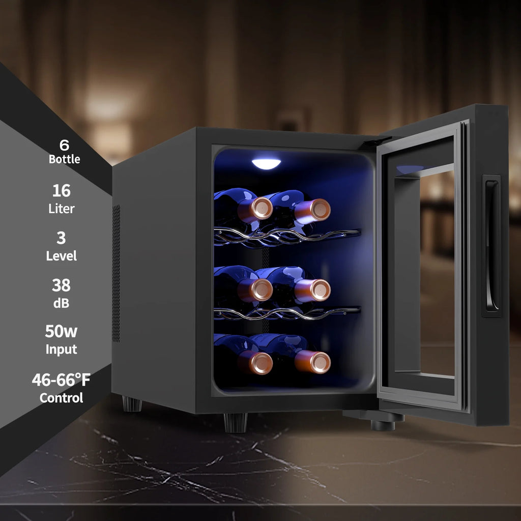 6 Bottle Wine Cooler with Digital Temperature Control N2315