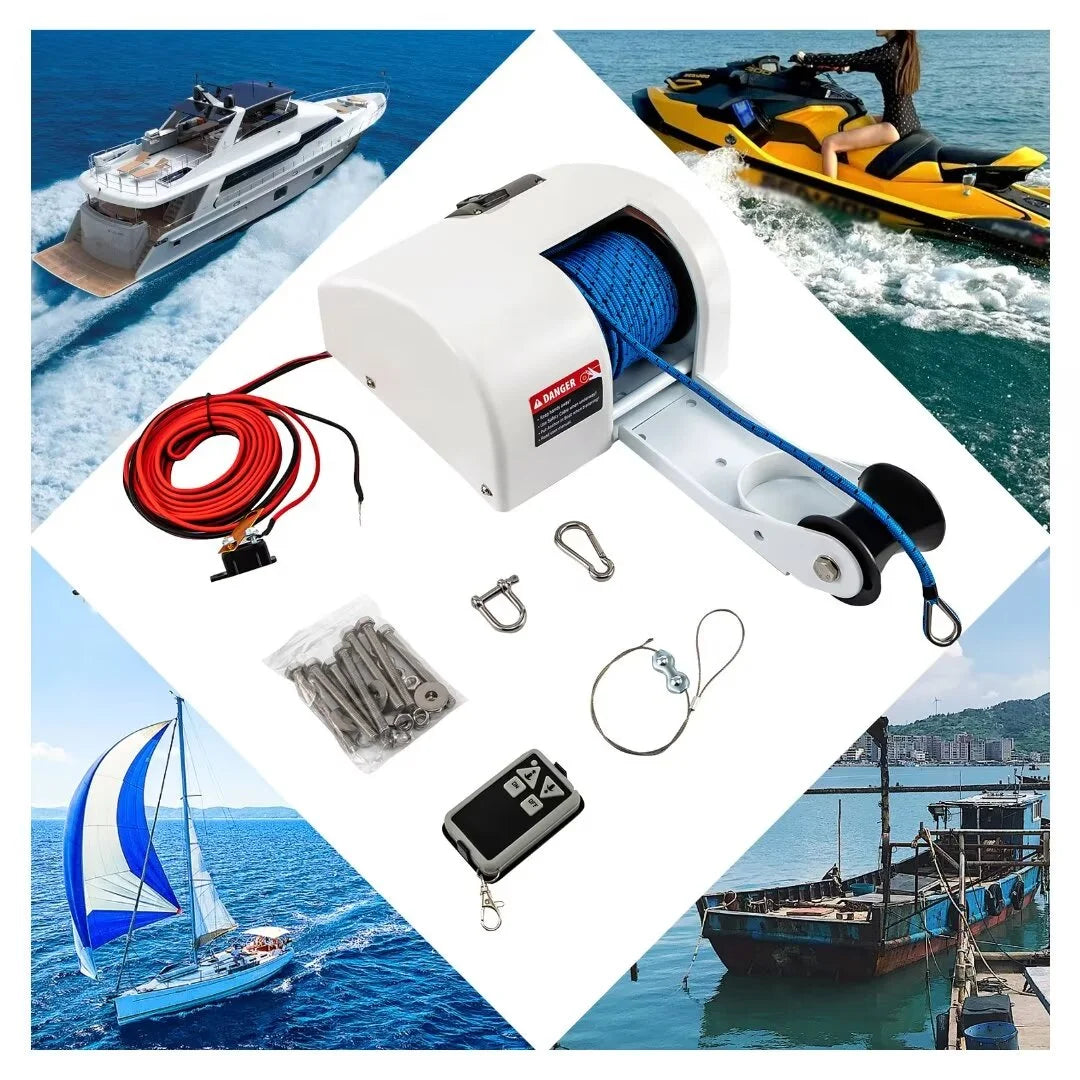 12V Saltwater Marine Windlass Winch with Wireless Remote Control Q37725