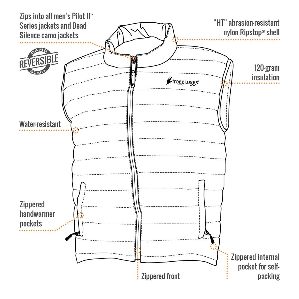 Black Insulated Vest O1656