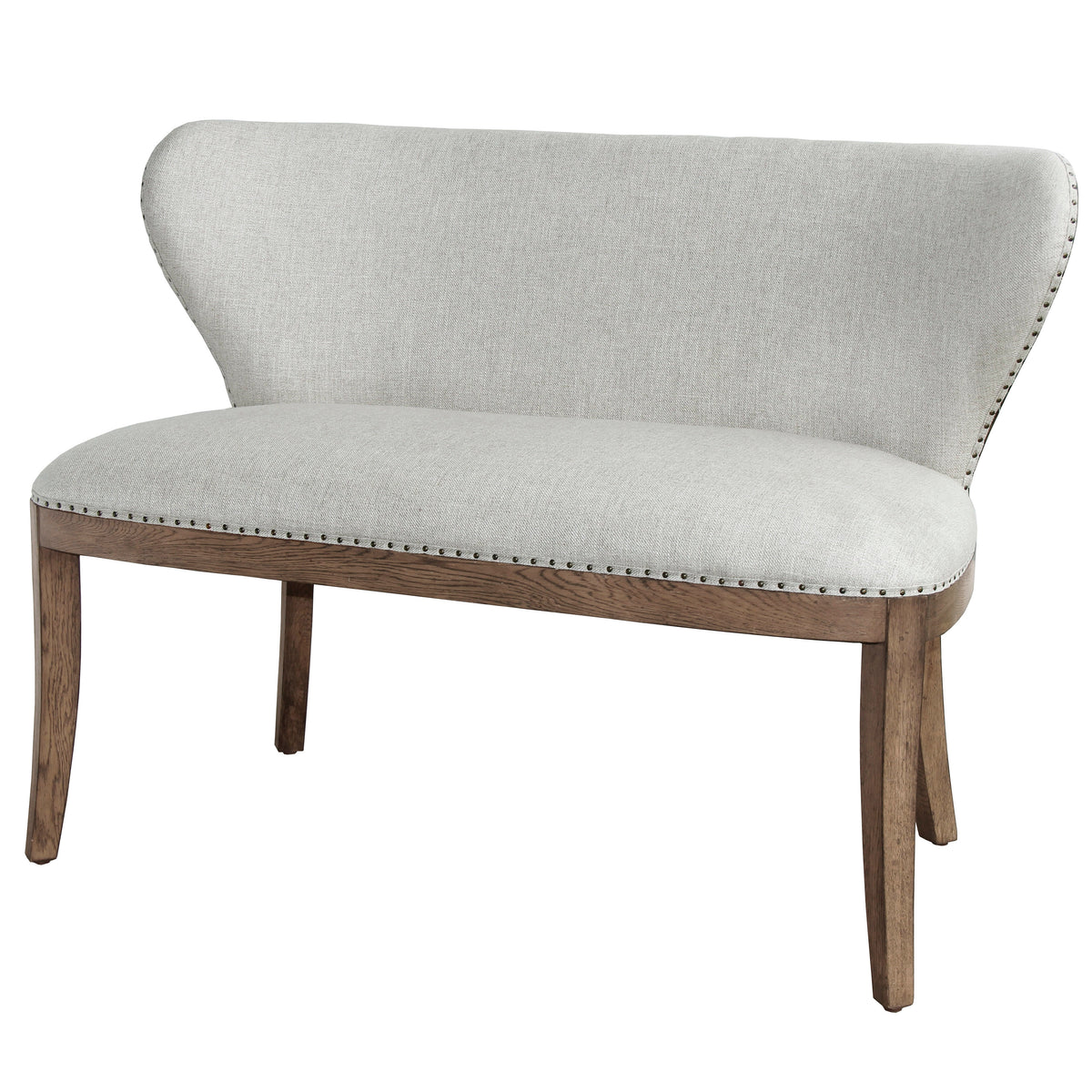 Linen Cream Wood-Framed Sofa N297124