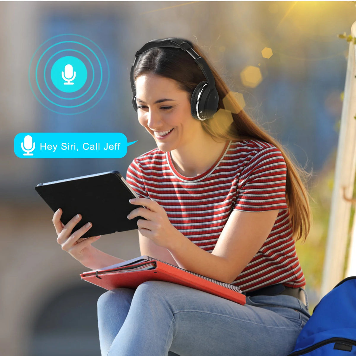 Wireless Bluetooth Over The Ear Headphones with Mic G64186