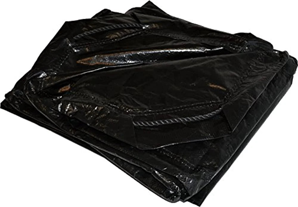 7' x 9' Black 12-mil Poly Truck Tarp E2058