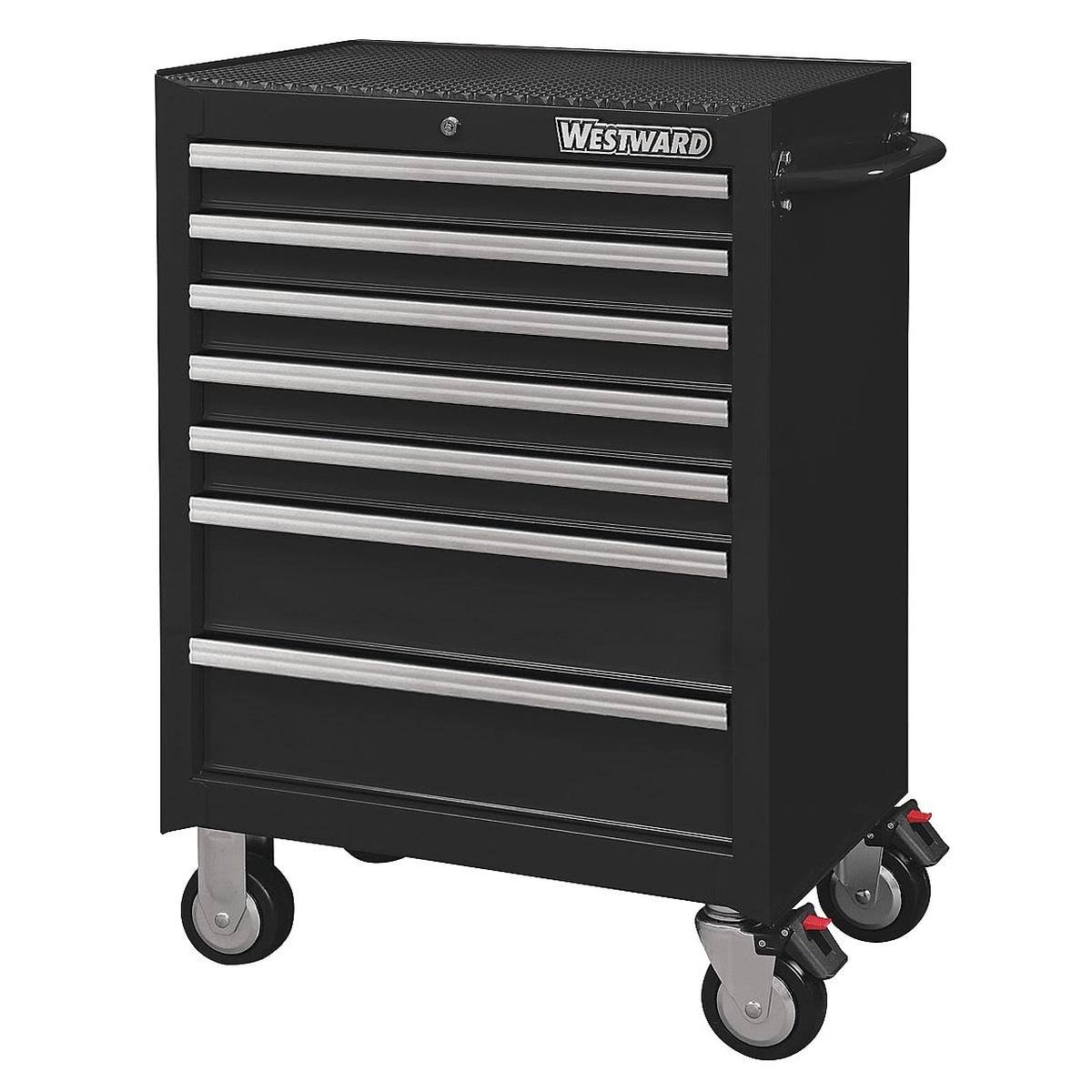 Black 7 Drawer Rolling Cabinet C75723