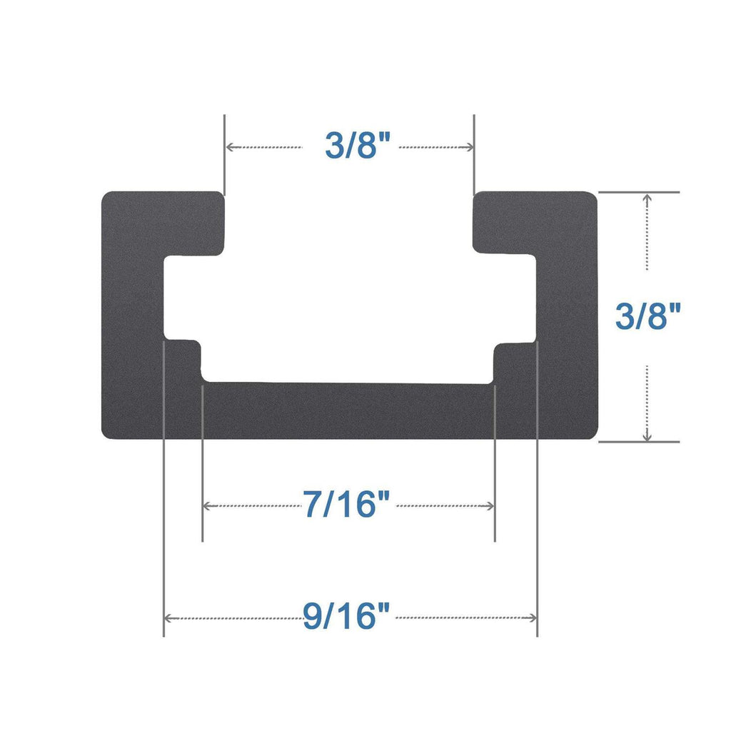 Aluminum T-Track for Woodworking with Predrilled Mounting Holes M32546