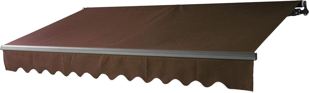 Motorized Retractable Patio Awning 12 x 10 Feet Blue E35843