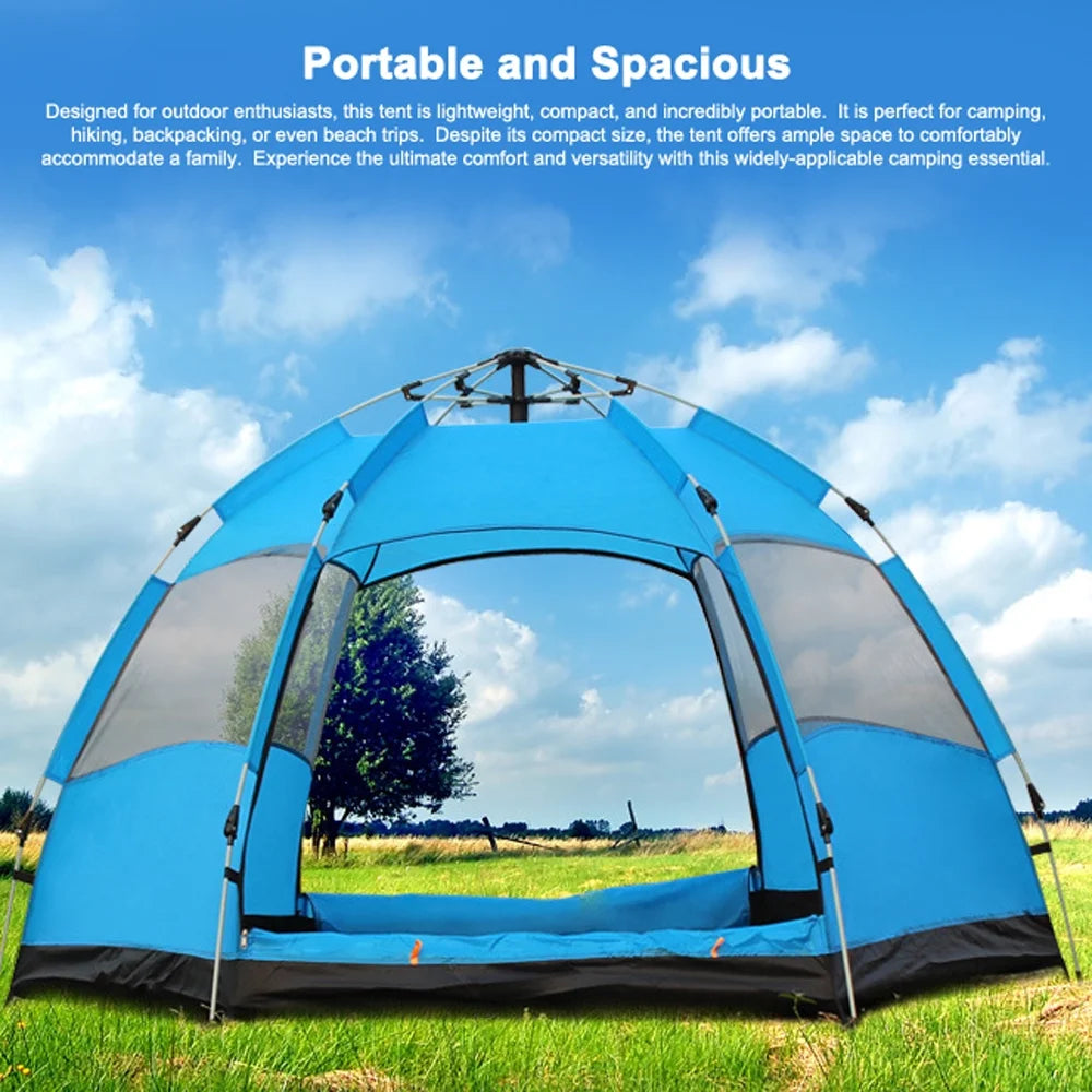 Camping Tent Quick Open Double Layer Rainproof F581