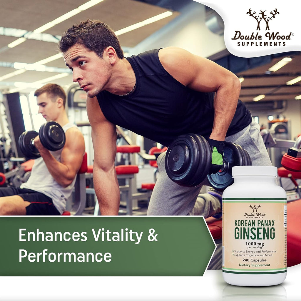 240 Vegan Capsules Korean Red Ginseng Extract Z980