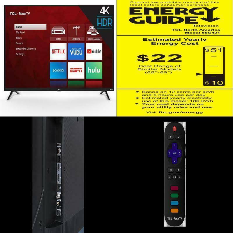 65x22 Class 4K UHD LED Smart TV A78972