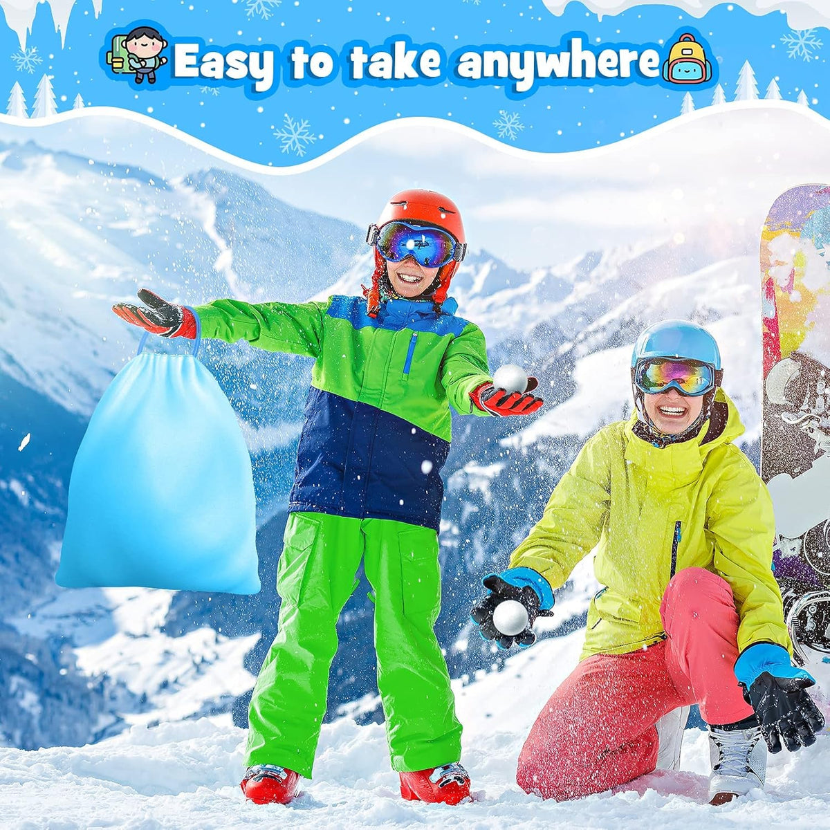 20 PCS Snowball Maker with Carrying Bag Snow Mold W650527