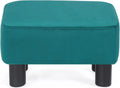 Malachite Blue Fabric Ottoman F44203