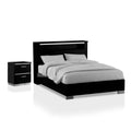 Black Wood Queen Bedroom Set with Nightstand M685572