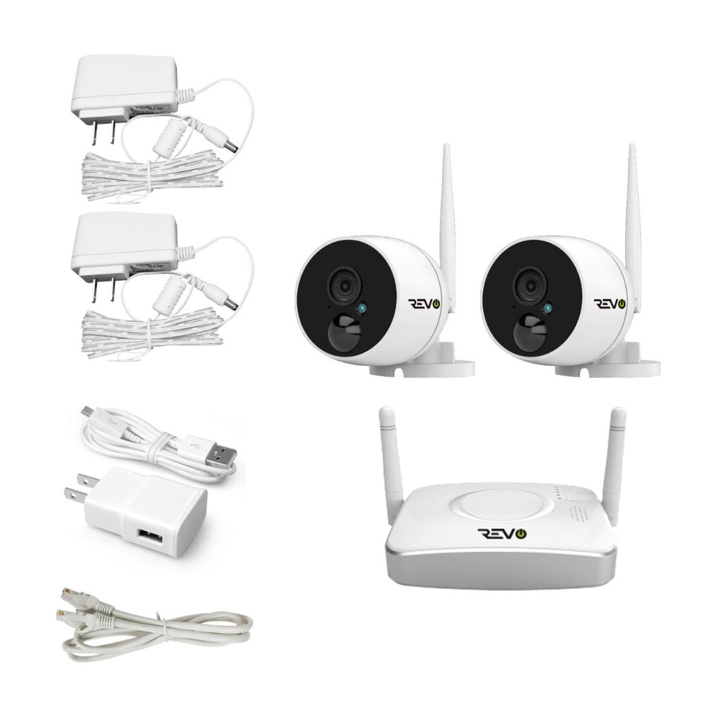 Wireless Gateway Security System with 32GB Micro SD Card & 2x 1080p Bullet Cameras D630842