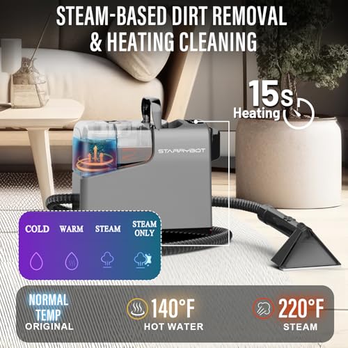 Portable Carpet & Upholstery Cleaner with Steam and Heating Z709749