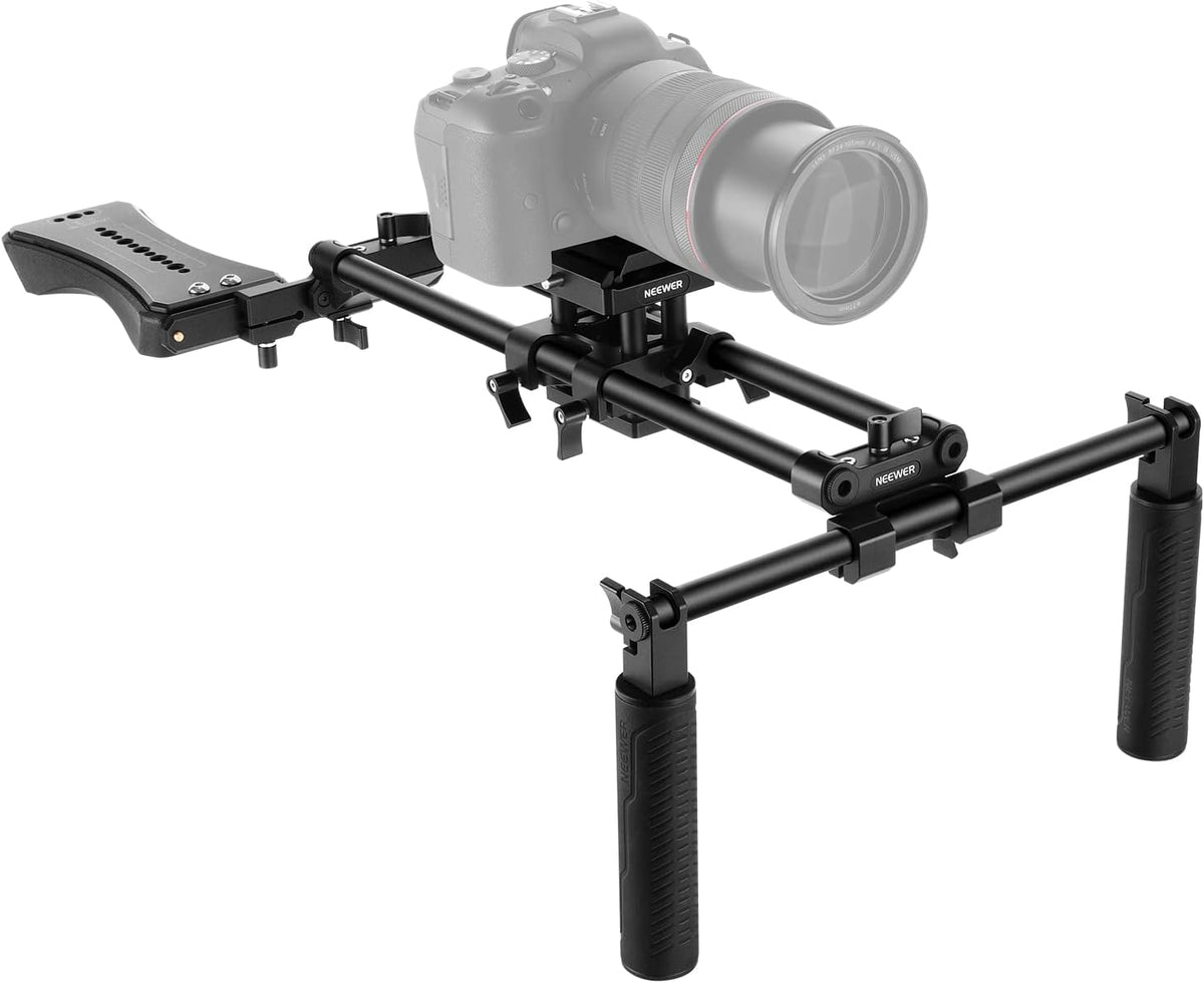 Aluminum Alloy Camera Shoulder Rig with 15mm Rod J295494