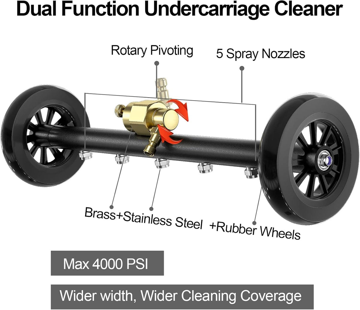 18 Inch Pressure Washer Water Broom with 3 Extension Wand A974933