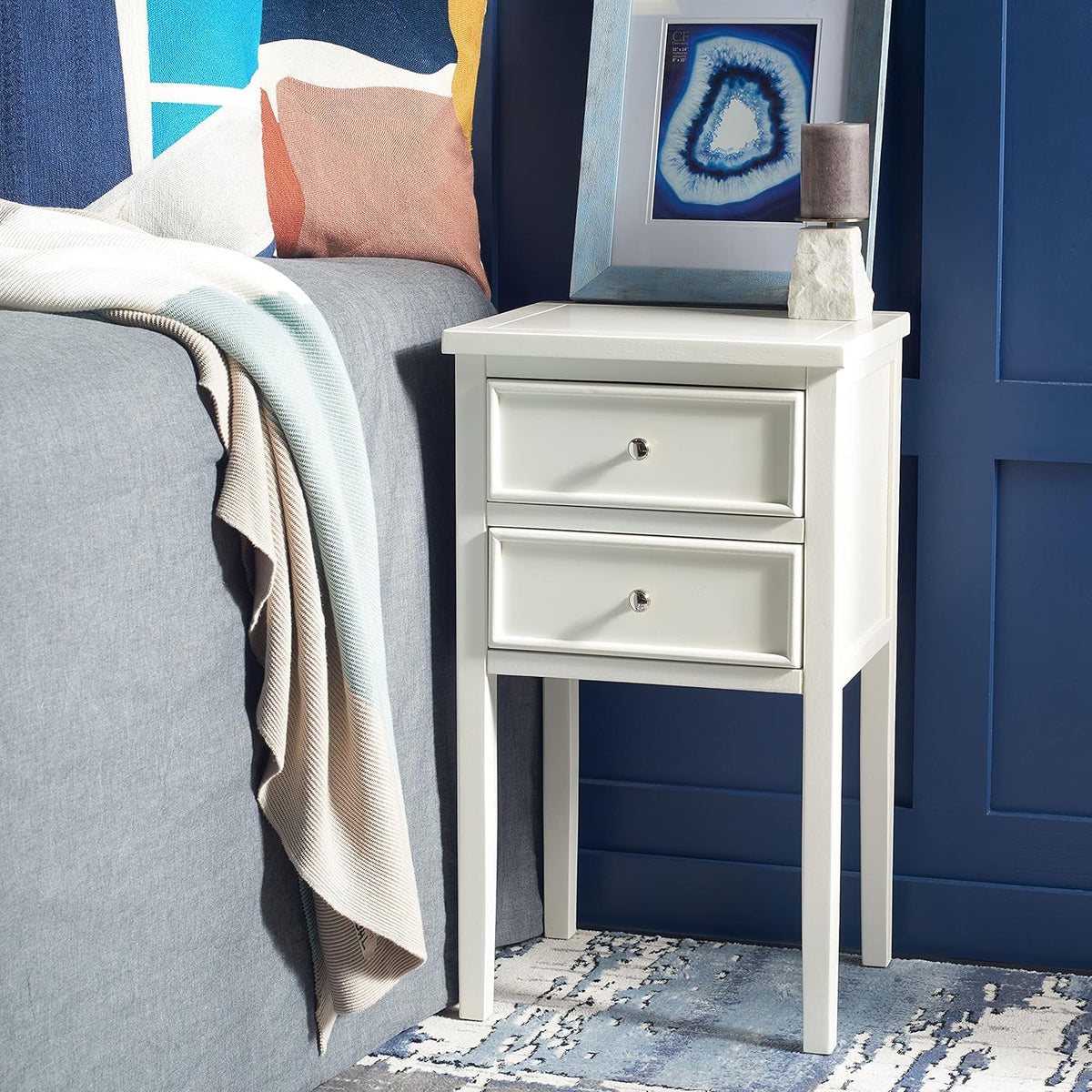 French Grey End Table E920101