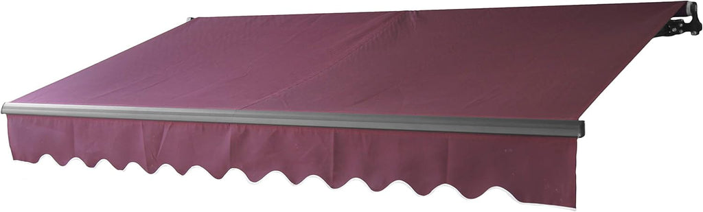 Motorized Retractable Patio Awning 12 x 10 Feet Blue E35843