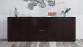 Polished Walnut Cabinet Credenza F501