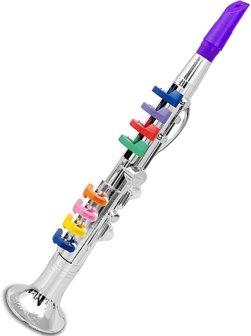 Set of 3 Kids Toy Clarinet, Toy Saxophone and Toy Trumpet Wind Instruments C48676