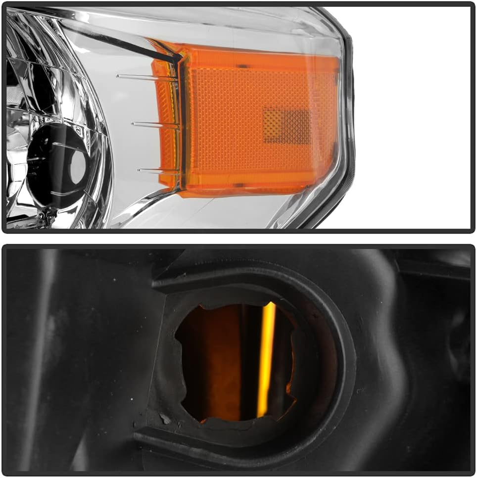 Chrome Headlights Replacement Pair R352458