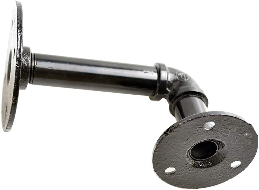 Black Wall Mount Pipe Shelf P65806