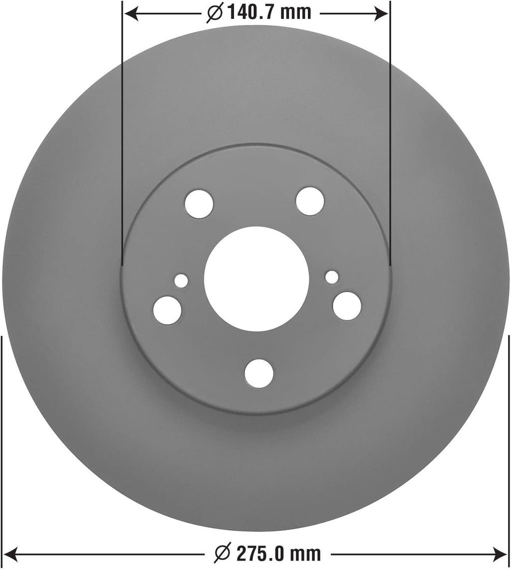 Front Brake Rotors & Ceramic Pads Kit for 2000 Toyota Celica F673