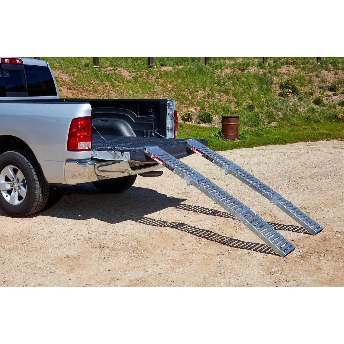 1000 lb. Capacity 9 in. x 72 in. Tri-Fold Loading Ramps, Set of Two U215567