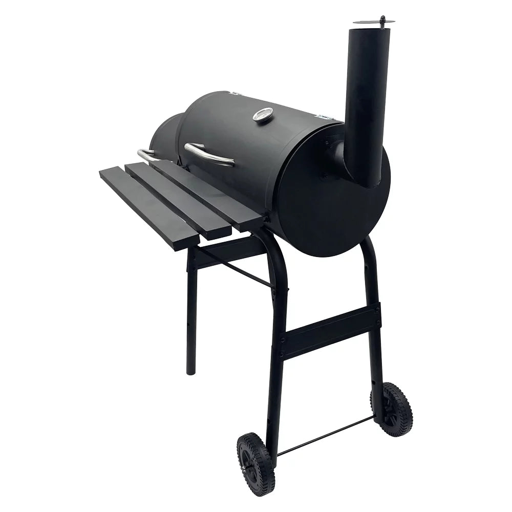 30" BBQ Charcoal Grill Offset Smoker with Cover I165