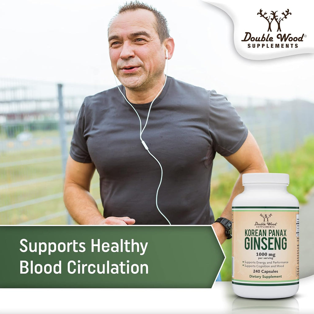240 Vegan Capsules Korean Red Ginseng Extract Z980