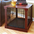 Double Door Furniture Style Dog Crate, Mahogany, 30 inch Y295